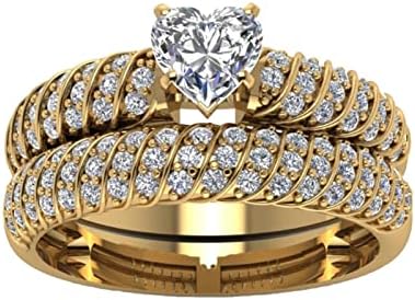 טבעות תכשיטים של נשים טבעת נישואין מדומה לנשים לחתוך יוקרה חיתוך מעורבות טבעת תכשיטים מתנות חרדה טבעת חרדה