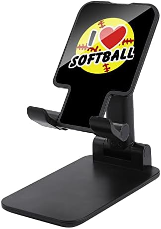 Live Love Softball הטלפון הסלולרי עומד על מחזיק טלפון מתקפל אביזרי שולחן טלפון מתכווננים