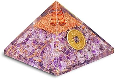 Pyor Seven Chakra ריפוי עץ רייקי אבני חן amethyst אורגון פירמידה מחולל אנרגיה אבני חן טבעיות איזון מאבני ניקוי אבנים