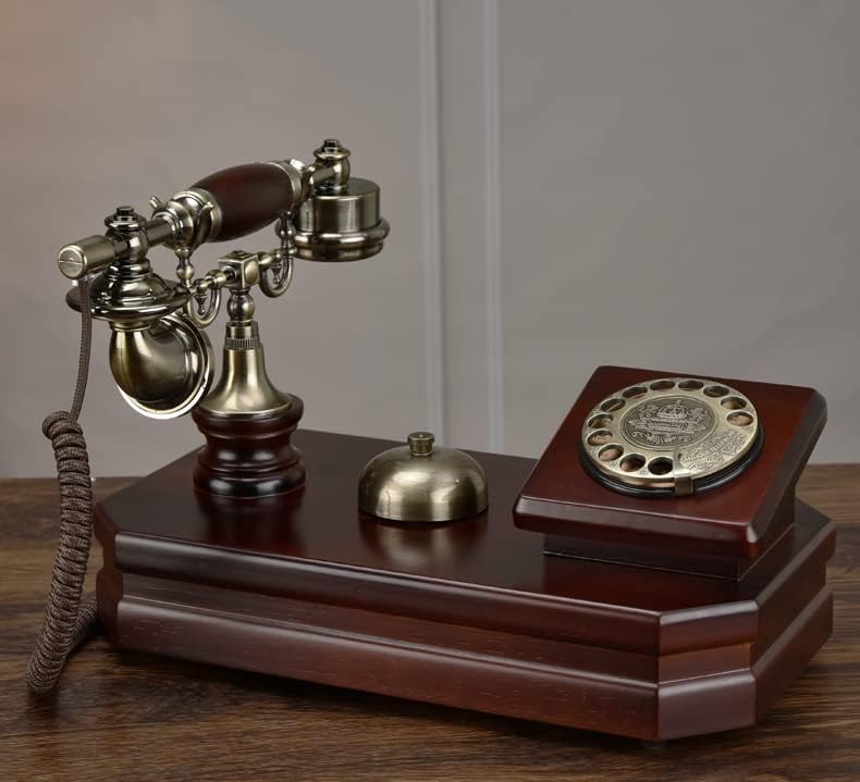 טלפון רטרו בסגנון אירופאי מחייג חיוג רוטרי משרד טלפון חי קישוט טלפון שולחן כתיבה קלאסי בית קווי