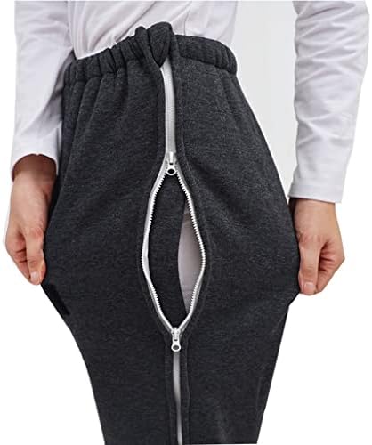 כותנה טיפול שלאחר ניתוח מדמיע מכנסיים בריחת טיפול מכנסיים עם רוכסן כפול מתאים מרותקים למיטה אנשים