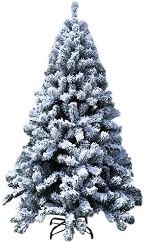 13.1ft שלג מלאכותי/עץ חג המולד נוהר, עץ עץ אורן מופרך עץ נופש עם מעמד מתכת, פרימיום PVC חג המולד עץ מלא עבור ירוק חיצוני מקורה 13.1ft