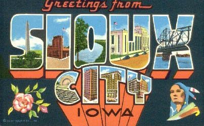 Sioux City, גלויה של איווה