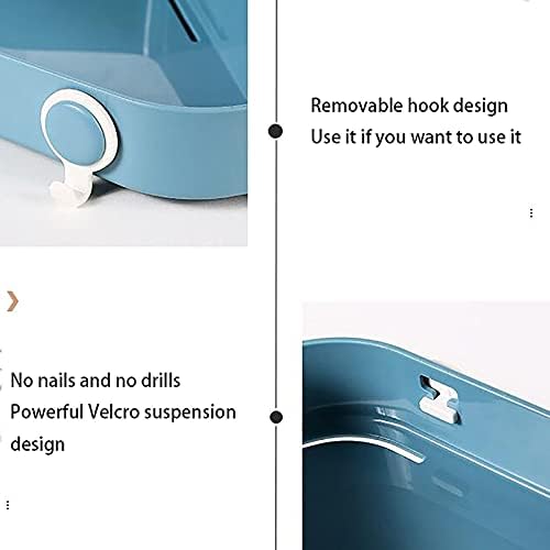 מדפי פינת אמבטיה של WXXGY מדפים דבק מדפי מקלחת רכוב מארגן סל מקלחת לאמבט מטבח שירותים/k כחול
