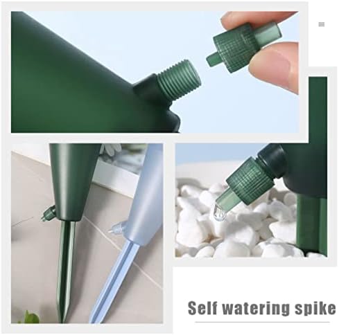 ZERODEKO 2 יחידות השקיה עצמית דוקרנים טפטופים אוטומטיים מכשירי השקיה חופשה צמחים אוטומטיים מערכת מים עם מתג בקרה מתכוונן לצמחי גינה מקורה