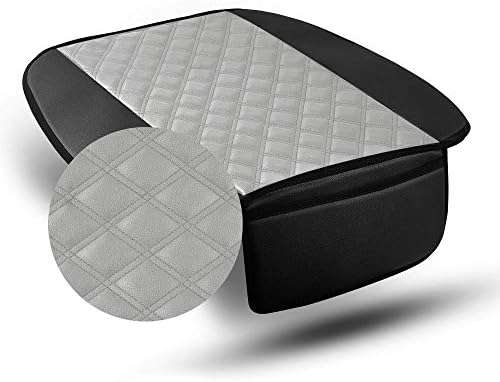 כרית כרית מושב עור פו של קבוצת FH עם סט קדמי בכיס קדמי - התאמה אוניברסלית למשאיות ורכבי שטח מכוניות
