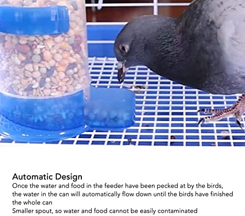 אוטומטי ציפור מזין ציפור מתקן מים ברור ציפור מזון מתקן זרעי מיכל תליית כלוב מזין מתקן