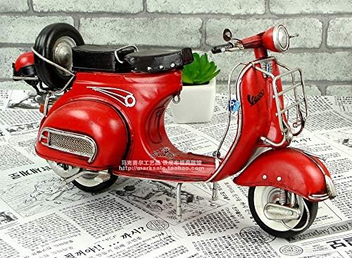 Zamtac רטרו איטליה בסגנון מתכת בעבודת יד דגם אופנוע ידני מדריך לקישוט הבית אמנות ומלאכה לקטנוע יום הולדת לבית קפה -