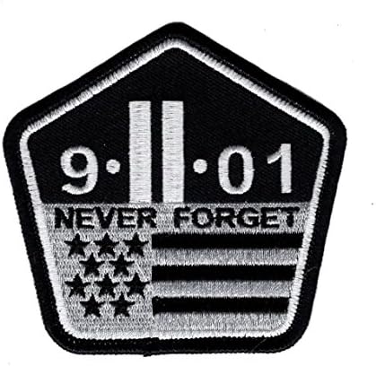 9 11 לעולם אל תשכח זיכרון 911 מגדלי תאומים ברזל על תפירה על תיקון