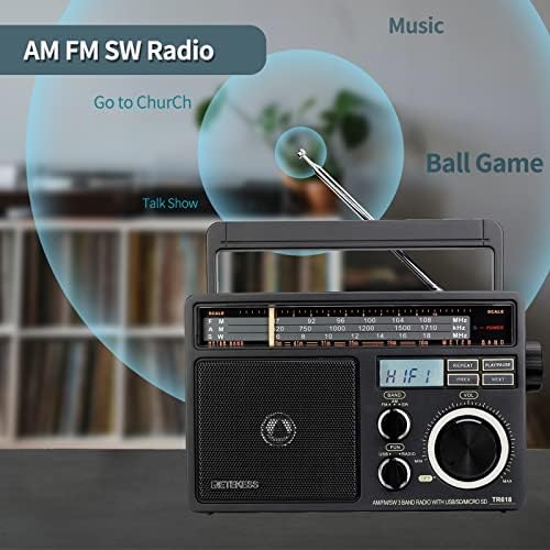 חיבור רדיו 618 בבוקר לקיר, מכשירי רדיו ניידים בגלים קצרים, תמיכה, מיקרו-אס-די וכונן הבזק, מכשירי רדיו עם קליטה טובה ביותר למטבח ביתי או