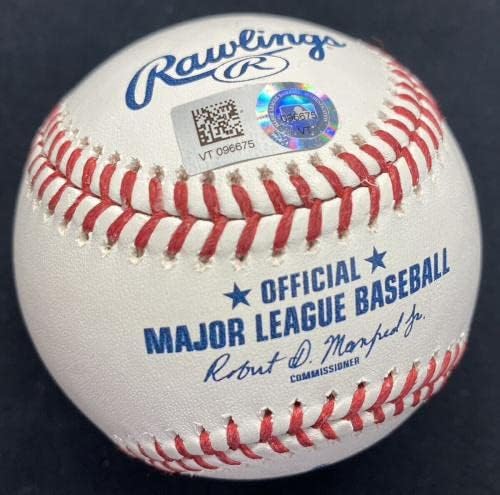 Shohei Ohtani חתום על מלאכים 60 שנה לוגו בייסבול MLB HOLO - כדורי חתימה