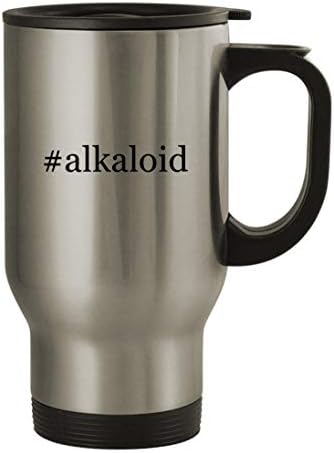 מתנות Knick Knack alkaloid - 14oz נירוסטה hashtag ספל קפה, כסף