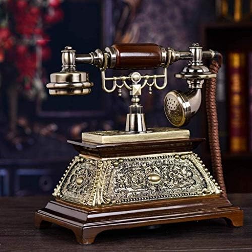 Walnuta European Antique אופנה טלפון יצירתי קווי קו רטרו מושב סוג עתיק מיושן עתיק קו קבוע
