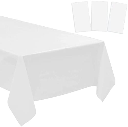 2 מארז פלסטיק מפות שולחן חד פעמי פלסטיק מפות שולחן שולחן מכסה לפיקניק מנגל יום הולדת מסיבות חתונה עמיד למים שמן הוכחה שולחן בד אור משקל