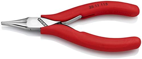 כלי Knipex - צבת אלקטרוניקה, טיפים שטוחים, אדום