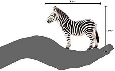 Mojo Zebra ריאליסטי בינלאומי לחיות בר צעצוע העתק ביד מצוירת ביד