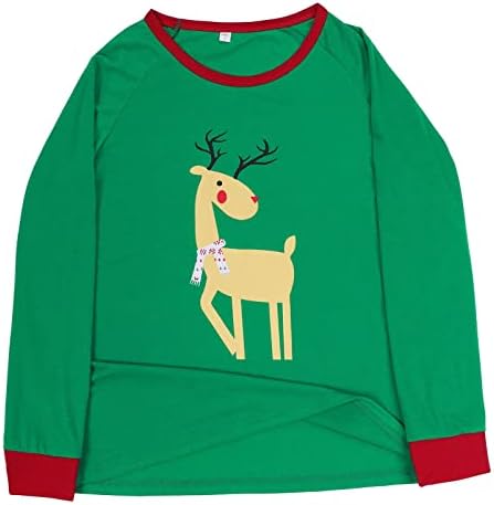 דיאגו משפחת חג המולד פיג'מה סטים תואמים 2022, חולצת שרוול ארוך ומכנסיים חג מכת כתיכת לילה מצחיקה