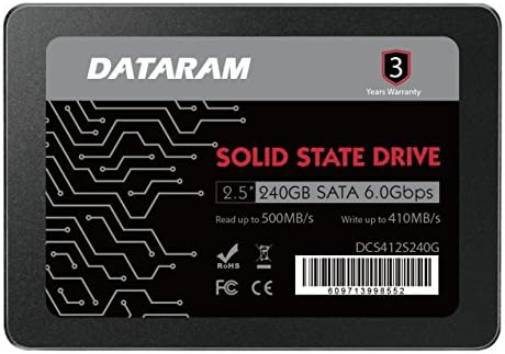 Dataram 240GB 2.5 אינץ 'כונן SSD כונן מצב מוצק תואם ל- ASUS PRIME X370-PRO