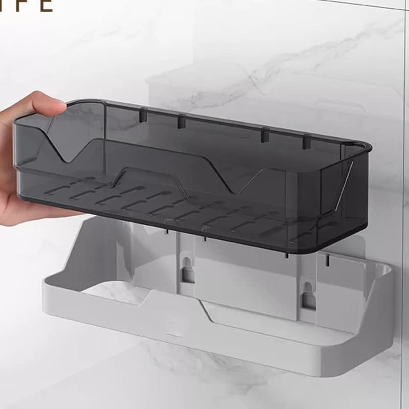 BKDFD מדף אמבטיה שמפו מחזיק מדפי מקלחת קיר הר אחסון מטבח סל מטבח סל קוסמטיקה מתלה בית אמבטיה