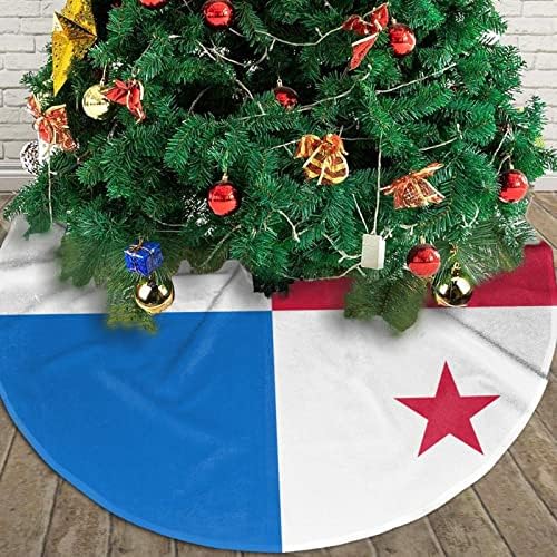 חצאית עץ חג המולד, דגל 30-48 אינץ 'של מחצלת עץ פנמה לקישוטי חג המולד קישוטים למסיבות חג
