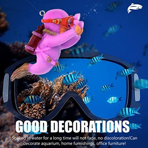 פטקאו אקווריום צולל צלמית פסל חמוד צף צולל פעולה איור דגי טנק קישוט מתחת למים הרפתקן צלמית דגם צעצוע מיני אנשים בטה דגי צעצוע