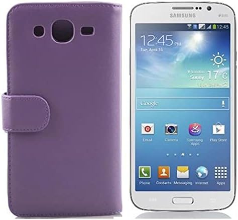 Cadorabo Book Case תואם ל- Samsung Galaxy Mega 5.8 בפסטל סגול - עם פונקציית מעמד וחריץ כרטיסים עשוי עור דמוי חלקי - ארנק כיסוי Etui כיפוף
