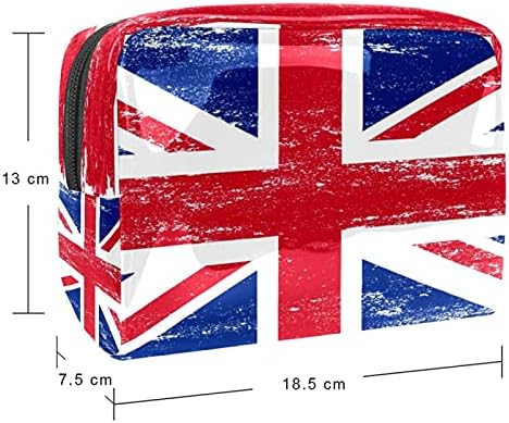 תיק איפור גראנג 'דגל בריטי לארנק תיק מארגן נסיעות נייד למוצרי טיפוח תיק יופי לנשים
