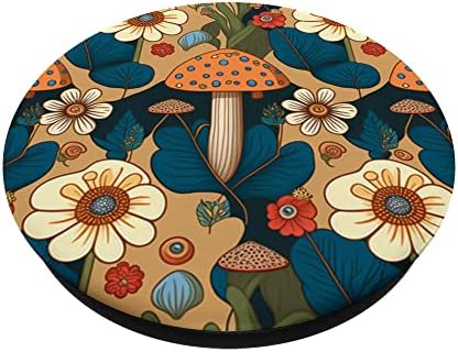 פטריות קוטגקורה פרח היפי משנות ה -60s בסגנון אסתטי בסגנון אסתטי.