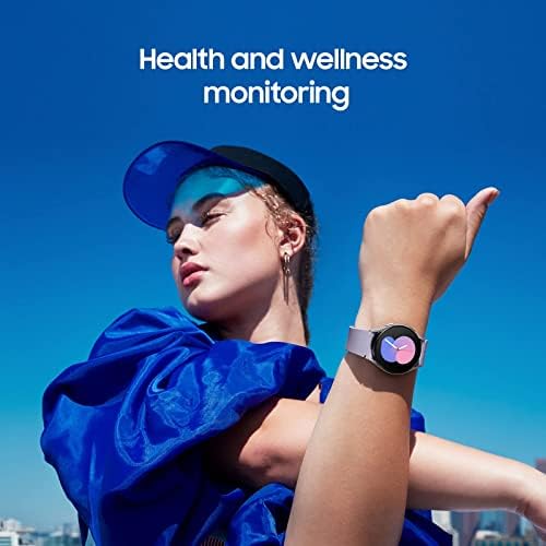 Samsung Galaxy Watch 5 40 ממ Bluetooth Smartwatch w/Body, Health, Fitness and Sleep Tracker, סוללה משופרת, זכוכית קריסטל ספיר, מעקב GPS
