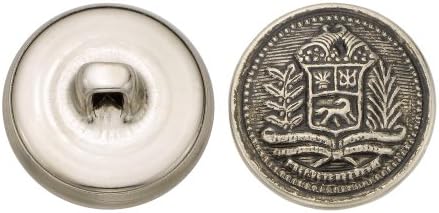 מוצרי מתכת C&C 5271 כפתור מתכת קרסט, גודל 30 ליין, ניקל עתיק, 36 חבילה