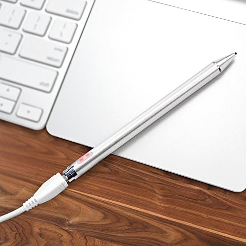 עט Styluswave Stylus תואם ל- Apple iPad Pro 11 - Stylus Active Actipoint, Stylus אלקטרוני עם קצה עדין במיוחד - כסף מתכתי