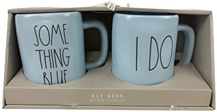 אוסף חתונות של Rae Dunn משהו כחול אני עושה כחול כל ספל ספל קפה