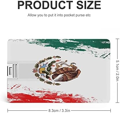 דגל מקסיקו כרטיס אשראי של Doodle USB פלאש פלאש מזיכרון מותאם אישית מקל אחסון מפתח כונן 64 גרם
