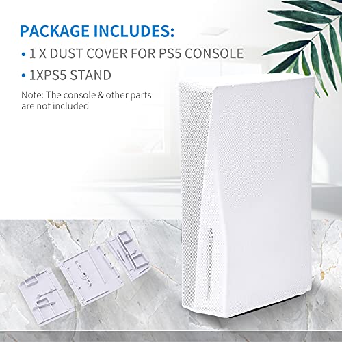 כיסוי אבק של PS5, כיסוי אבק רשת G-Story עבור פלייסטיישן 5, שומר אבק רירית רכה מסודרת עבור פלייסטיישן 5 מהדורה דיגיטלית ומהדורה רגילה,