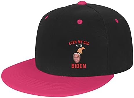GHBC אפילו הכלב שלי שונא בידן מבוגרים היפ הופ כובע בייסבול נשים כובע סנאפבק כובע סנאפבק מתכוונן