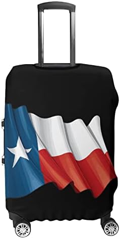 טקסס מנופף דגל נסיעות לשמירת כיסוי מזוודת מגן רחיץ מטען מכסה עם רוכסן