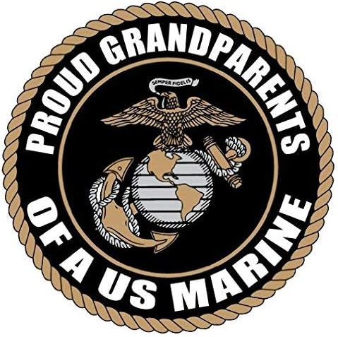סבא וסבתא גאה בארהב חיל הנחתים של חיל הנחת