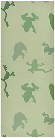 שמיכת יוגה אוונדרזית מצחיקה-קממו-ירוק-ירוק-מגבת מגבת יוגה מגבת