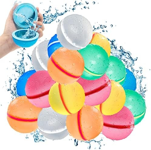 Soppycid Tonoviviy לשימוש חוזר בלוני פצצת מים, כדורי התזה של מים מגנטיים לבריכת מסיבות קיץ צעצועים חיצוניים לילדים