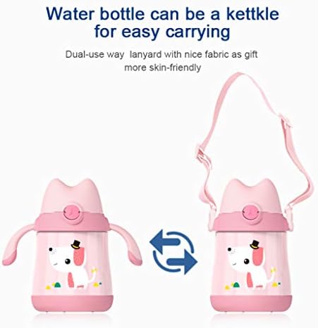 Ainaan נירוסטה ספל נסיעות תרמוס ילדים בקבוק כוס תרמית כוס BPA בחינם עם בקבוק מים קש 350 מל. ירוק Å