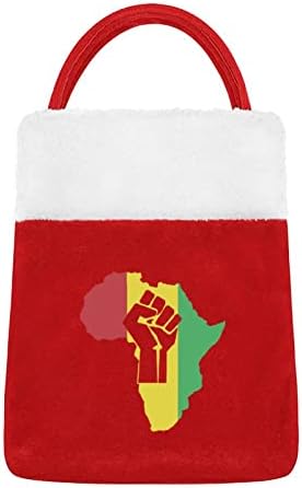 שורשים אפריקאים שקיות כוח שחורות שקיות יוקרה שק חג המולד שק לקישוטים חגיגיים