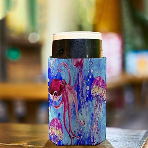 צבעי מים תמנון דגי אריה ומדוזות לשימוש חוזר כוס שרוולים אייס קפה מבודד מחזיק כוס עם חמוד דפוס עבור חם קר משקאות