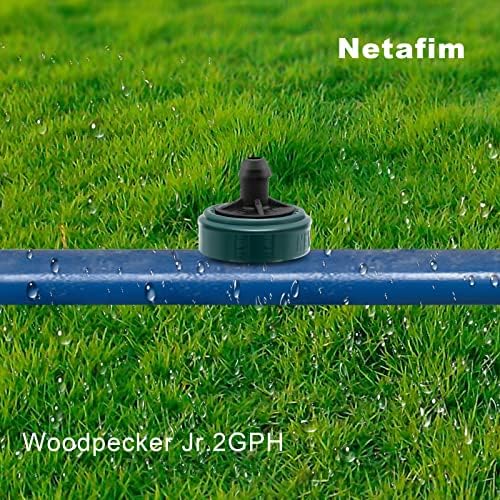 2 GPH Netafim Woodpecker JR לחץ מפצה מפצה טפטוף, 35 חבילות פלוס חור אגרוף וכלי חור